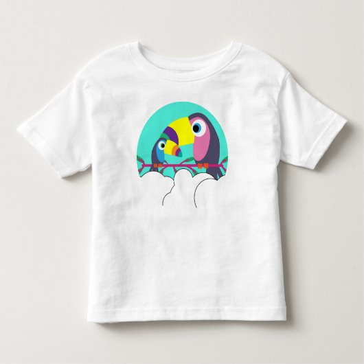可愛い小学校 |学校前 |お子様 |トゥーカンThr トドラーTシャツ (正面)