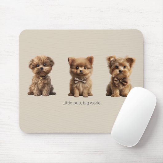 「可愛い小犬🐶 マウスパッド (マウス)