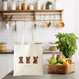 可愛い小犬🐶 | 愛らしい愛犬家の水 トートバッグ