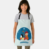 可愛い就学前K失ったと友情を見つけた エプロン (インサイチュ)