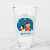 可愛い就学前K失ったと友情を見つけた タンブラーグラス (裏面)
