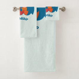 可愛い就学前K失ったと友情を見つけた バスタオルセット