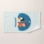 可愛い就学前K失ったと友情を見つけた バスタオルセット (ハンドタオル)