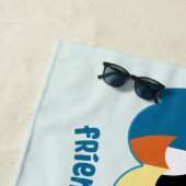 可愛い就学前K失ったと友情を見つけた ビーチタオル (インサイチュ)