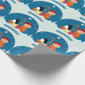 可愛い就学前K失ったと友情を見つけた ラッピングペーパー (角)