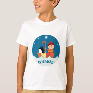 可愛い就学前K失ったと友情を見つけた Tシャツ