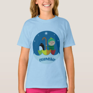 可愛い就学前K失ったと友情を見つけた Tシャツ
