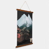 可愛い山の風景タペストリー 吊り下げ型タペストリー (傾斜あり)