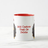 可愛い山嵐サンタ山嵐クリスマススピリット マグカップ (中央)