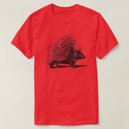 可愛い山嵐 Tシャツ (デザイン正面)