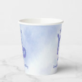 可愛い山羊座カスタムサイン紫誕生会 紙コップ (左)