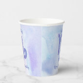 可愛い山羊座カスタムサイン紫誕生会 紙コップ (右)