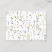 可愛い山花模様 エンクロージャーカード (裏面)