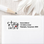 可愛い差出人住所ラベル ラベル (インサイチュ)