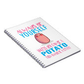 可愛い常に自分でないジャガイモかわいいポット ノートブック (右側)