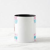 可愛い常に自分でないジャガイモかわいいポット マグカップ (中央)