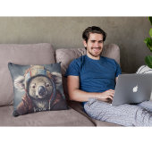 可愛い帽子をかぶった可愛らしいコアラ クッション