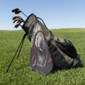 可愛い帽子をかぶった可愛らしいコアラ ゴルフタオル (グリーン)