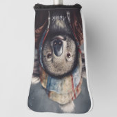 可愛い帽子をかぶった可愛らしいコアラ ゴルフヘッドカバー (回転90)