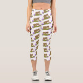 可愛い幸せな遅いロリス上の枝の漫画 カプリレギンス (正面)