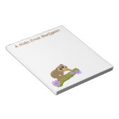 可愛い幸せな遅いロリス上の枝の漫画 ノートパッド (アングル)