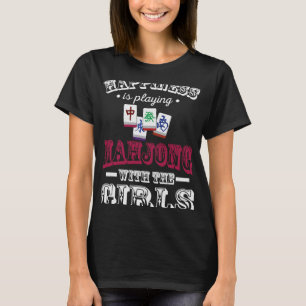可愛い幸せ遊は女の子Mとの麻雀 Tシャツ