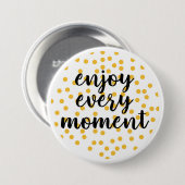 可愛い幸感動的せ楽しむな瞬間 缶バッジ (正面&裏面)