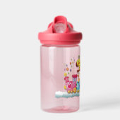 可愛い幼児おもちゃ列車パーソナライズ名耐久性 ウォーターボトル (正面)