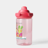 可愛い幼児おもちゃ列車パーソナライズ名耐久性 ウォーターボトル (背面)