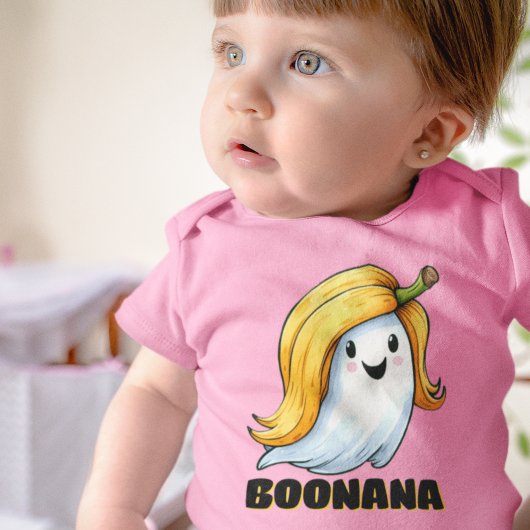 可愛い幽霊おもしろいとパニーハロウィーン ベビーボディスーツ