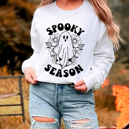 可愛い幽霊のハロウィーン スウェットシャツ