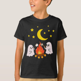 可愛い幽霊の友達ハロウィーン Tシャツ