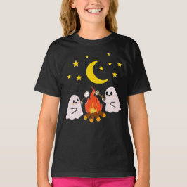 可愛い幽霊の友達ハロウィーン Tシャツ