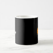 可愛い幽霊を追うソーキーのかぼちゃ ハロウィンパレード コーヒーマグカップ (中央)