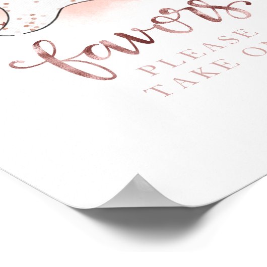 可愛い幽霊ハロウィーン女の子ベビースシャワー好意サイン ポスター (角)