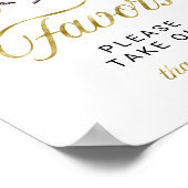 可愛い幽霊ハロウィーン女の子ベビースシャワー好意サイン ポスター (角)