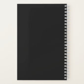 可愛い幽霊パーソナライズされたと文字 ノートブック (裏面)