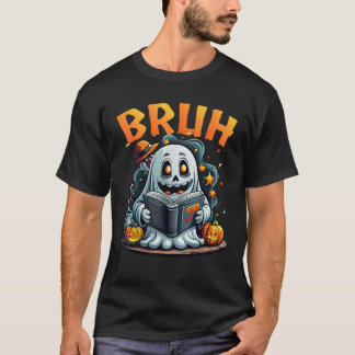 可愛い幽霊ブ読ーの本おもしろいファミリーホール Tシャツ