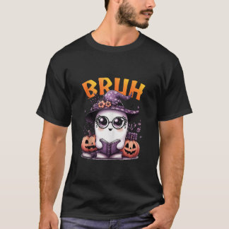 可愛い幽霊ブ読ーの本おもしろいファミリーホール Tシャツ