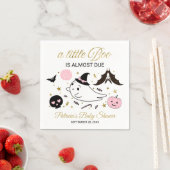 可愛い幽霊リトルブハロウィーンベイビーシャワー スタンダードカクテルナプキン (インサイチュ)