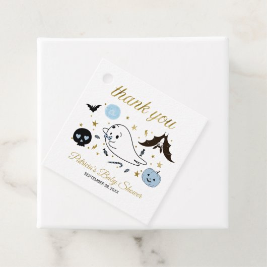 可愛い幽霊リトルブハロウィーン赤ちゃんシャワーの好意 フェイバータグ (インサイチュ)