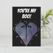 可愛い幽霊ヴァレンティーンズデイカード 招待状 (スタンド正面)