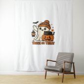 可愛い幽霊不気味キャットハロウィーンキッテンマジカルW タペストリー (インサイチュ)