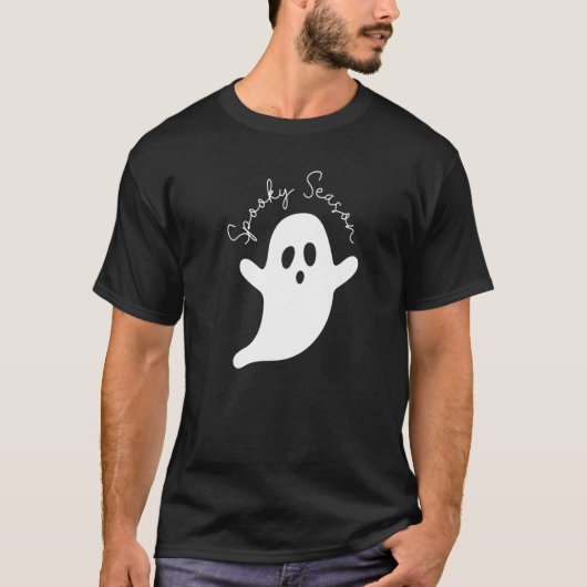 可愛い幽霊不気味シーズンヘーブープンプキンブークルーH Tシャツ (正面)