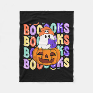 可愛い幽霊先生ハロウィーンライブラリアン読モアB フリースブランケット