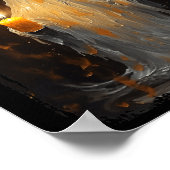 可愛い幽霊持ちロウソクおかしいハロウィンゴシックV ポスター (角)