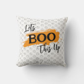 可愛い幽霊柄でブーイング飛んでいるしよう クッション (正面)