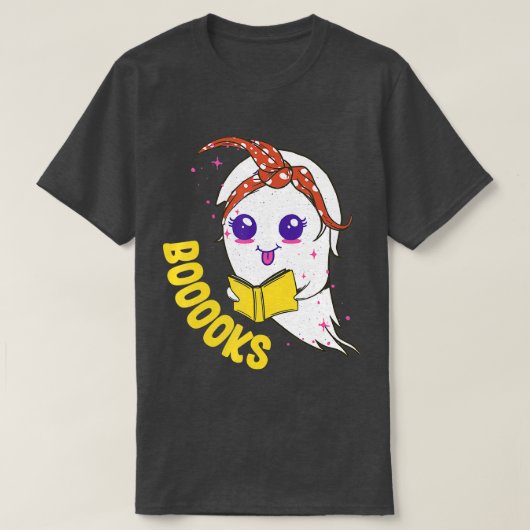 可愛い幽霊読ブックの先生 – ブークスホール Tシャツ (デザイン正面)