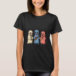 可愛い幽霊遊の音楽楽器 Tシャツ