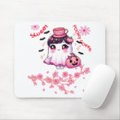 可愛い幽霊運のコーヒー | 甘いコ不気味ーヒ マウスパッド (マウス)